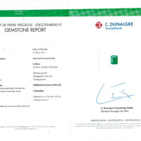5.98 Ct. Emerald from Colombia Scan Report