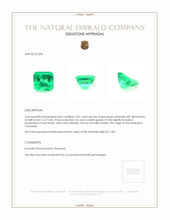 3.01 Ct. Emerald from Colombia Appraisal