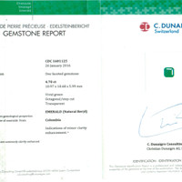 4.70 Ct. Emerald from Colombia Scan Report