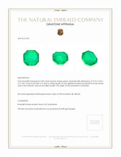 2.85 Ct. Emerald from Colombia Appraisal