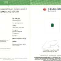 4.08 Ct. Emerald from Zambia Scan Report