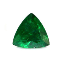  Emerald Pendant 1.42 Ct., 18K White Gold Combination Stone