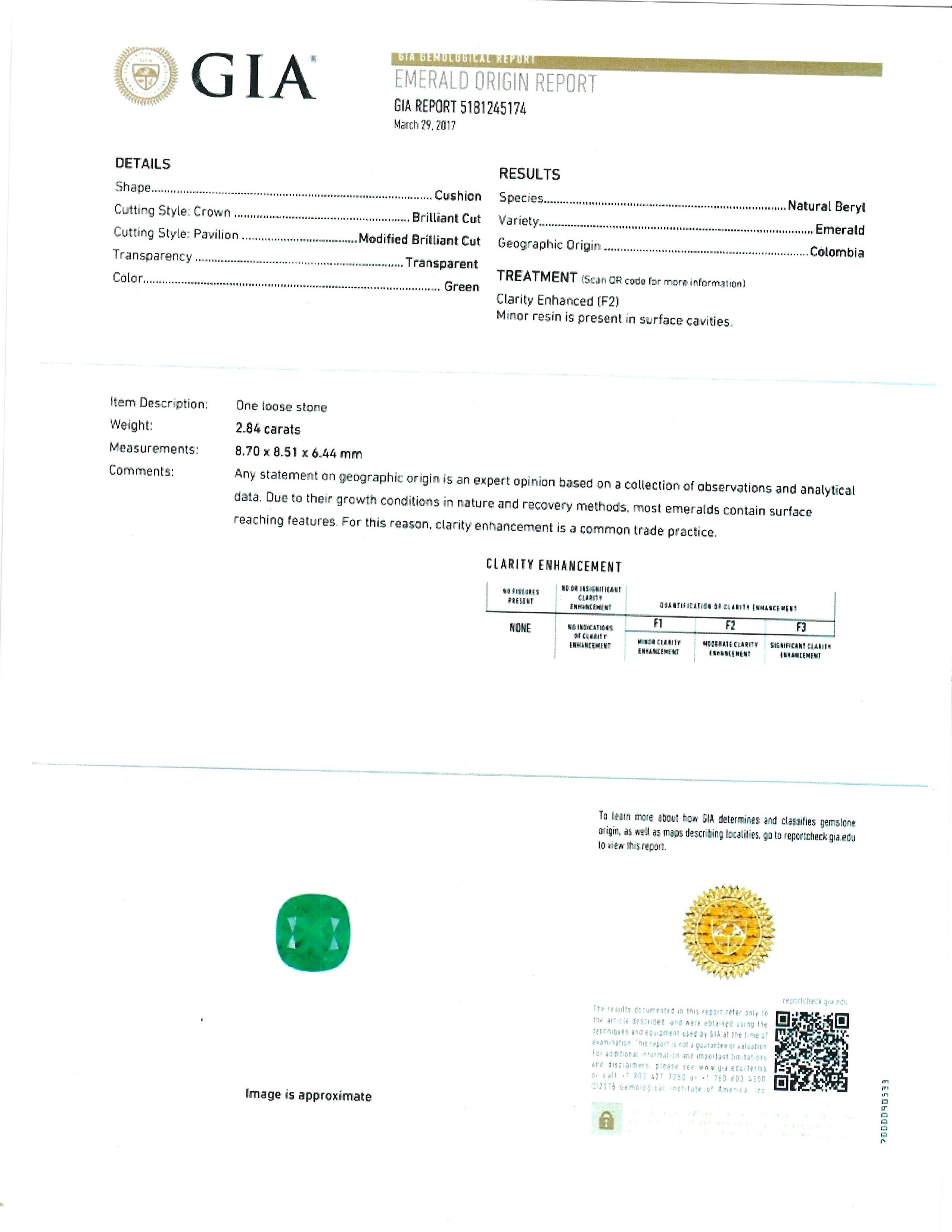 2.84 Ct. Emerald from Colombia