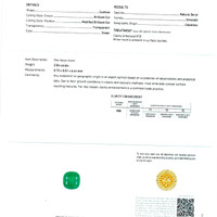 2.84 Ct. Emerald from Colombia Scan Report