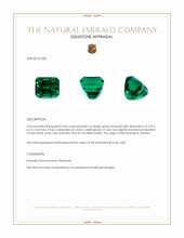 2.60 Ct. Emerald from Zambia Appraisal