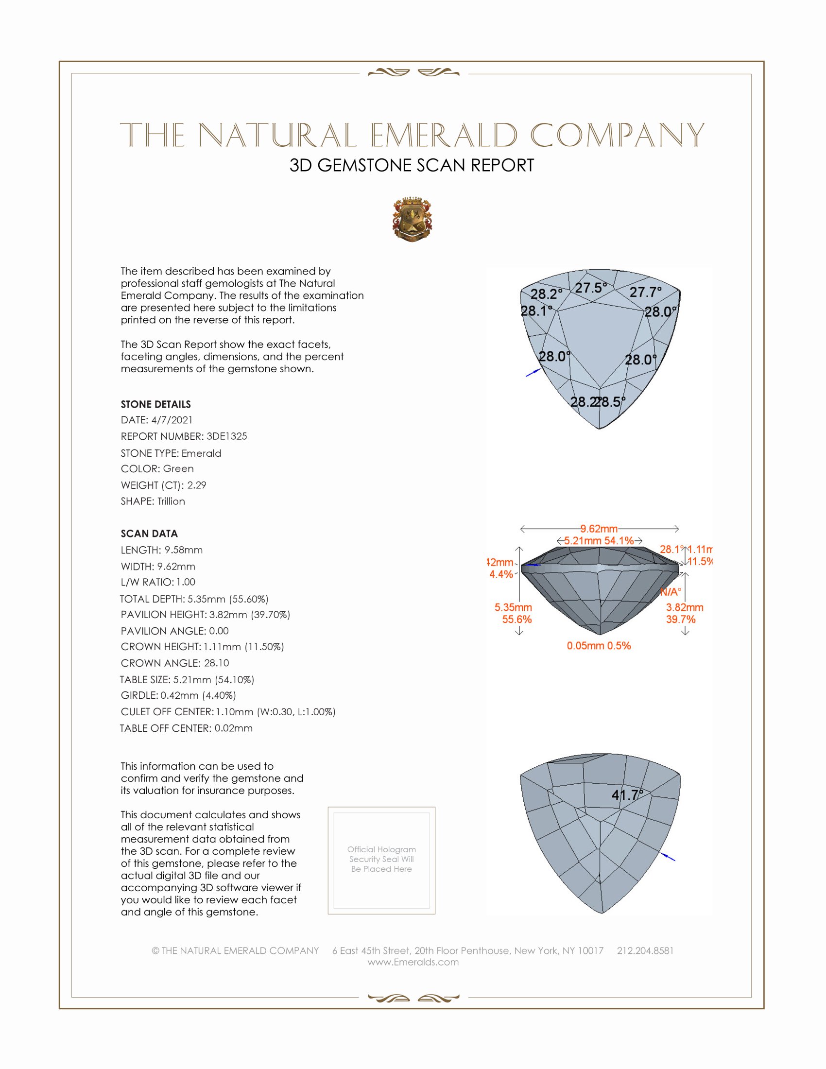 2.29 Ct. Emerald from Zambia