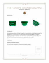 2.90 Ct. Emerald from Zambia Appraisal