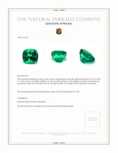 4.03 Ct. Emerald from Colombia Appraisal