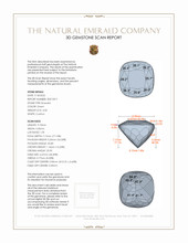 4.03 Ct. Emerald from Colombia 3 D Scan Report