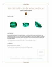 10.48 Ct. Emerald from Zambia Appraisal