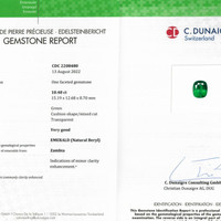 10.48 Ct. Emerald from Zambia Scan Report