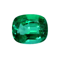Three Stone Emerald Ring 10.48 Ct., 18K Yellow Gold Combination Stone