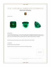 3.71 Ct. Emerald from Colombia Appraisal