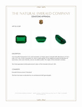 2.65 Ct. Emerald from Zambia Appraisal
