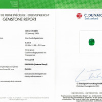 6.53 Ct. Emerald from Zambia Scan Report