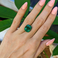 6.53 Ct. Emerald from Zambia Life Style