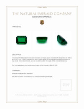 4.02 Ct. Emerald from Zambia Appraisal
