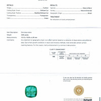 3.85 Ct. Emerald from Brazil Scan Report