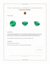 0.82 Ct. Emerald from Zambia Appraisal