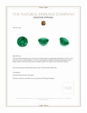 0.91 Ct. Emerald from Zambia Appraisal