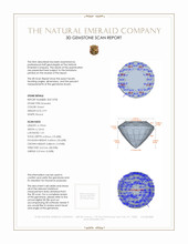 0.91 Ct. Emerald from Zambia 3 D Scan Report