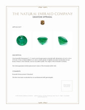 1.17 Ct. Emerald from Zambia Appraisal