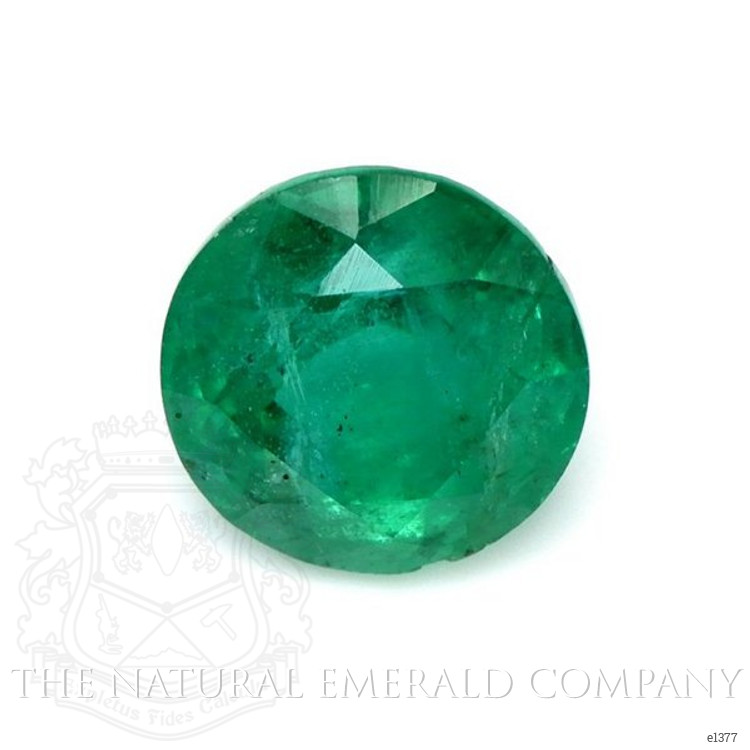 Three Stone Emerald Ring 1.17 Ct., 18K White Gold