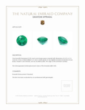 0.90 Ct. Emerald from Zambia Appraisal