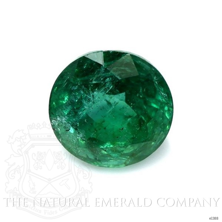 Pave Emerald Ring 1.60 Ct., 18K Yellow Gold