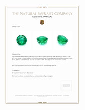 1.08 Ct. Emerald from Zambia Appraisal