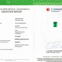 12.09 Ct. Emerald from Colombia Scan Report