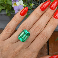 12.09 Ct. Emerald from Colombia Life Style