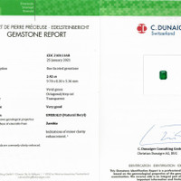 2.92 Ct. Emerald from Zambia Scan Report