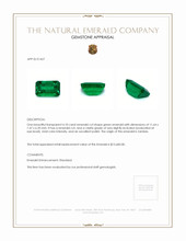 4.10 Ct. Emerald from Zambia Appraisal