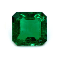  Emerald Pendant 1.77 Ct., 18K White Gold Combination Stone
