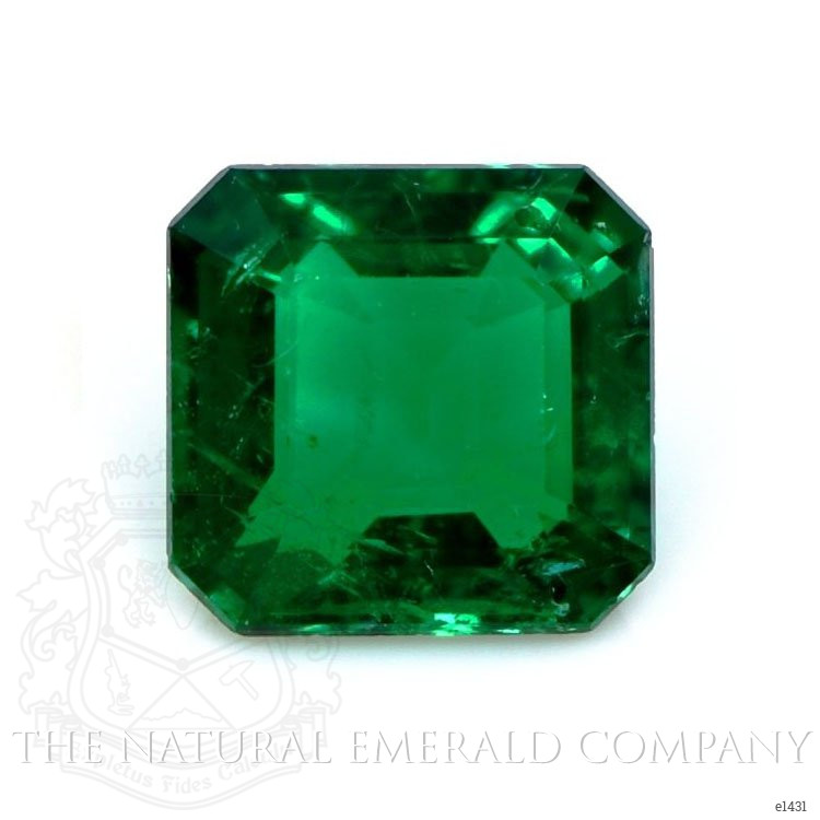 Solitaire Emerald Pendant 1.77 Ct., 18K White Gold