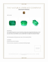 1.33 Ct. Emerald from Zambia Appraisal
