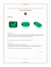 1.01 Ct. Emerald from Zambia Appraisal
