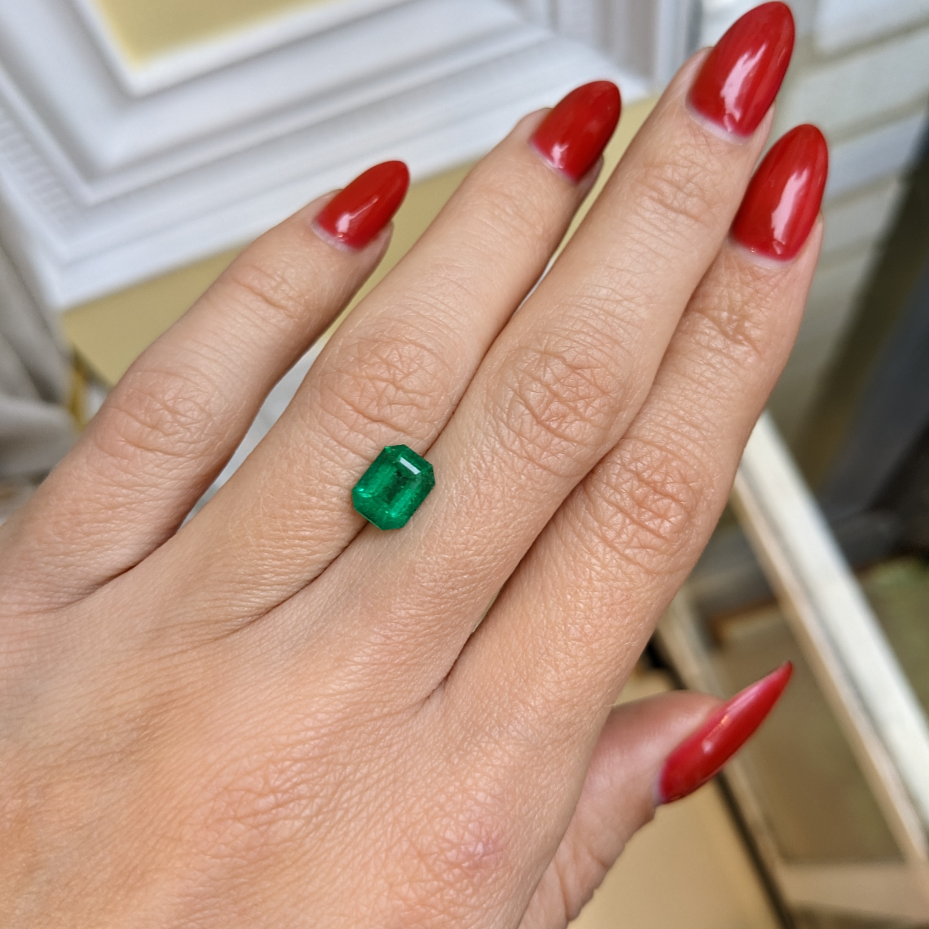 Loose Emerald - Emerald Cut 1.18 Ct. - #E1456 | The Natural