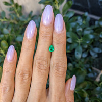 0.58 Ct. Emerald from Colombia Life Style