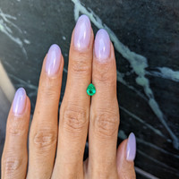 0.58 Ct. Emerald from Colombia Life Style