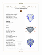 0.56 Ct. Emerald from Colombia 3 D Scan Report