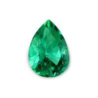 Vedic Emerald Ring 0.62 Ct., 18K White Gold Combination Stone
