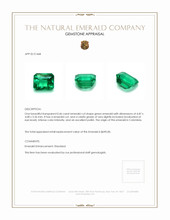 0.46 Ct. Emerald from Colombia Appraisal