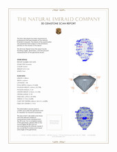 0.46 Ct. Emerald from Colombia 3 D Scan Report