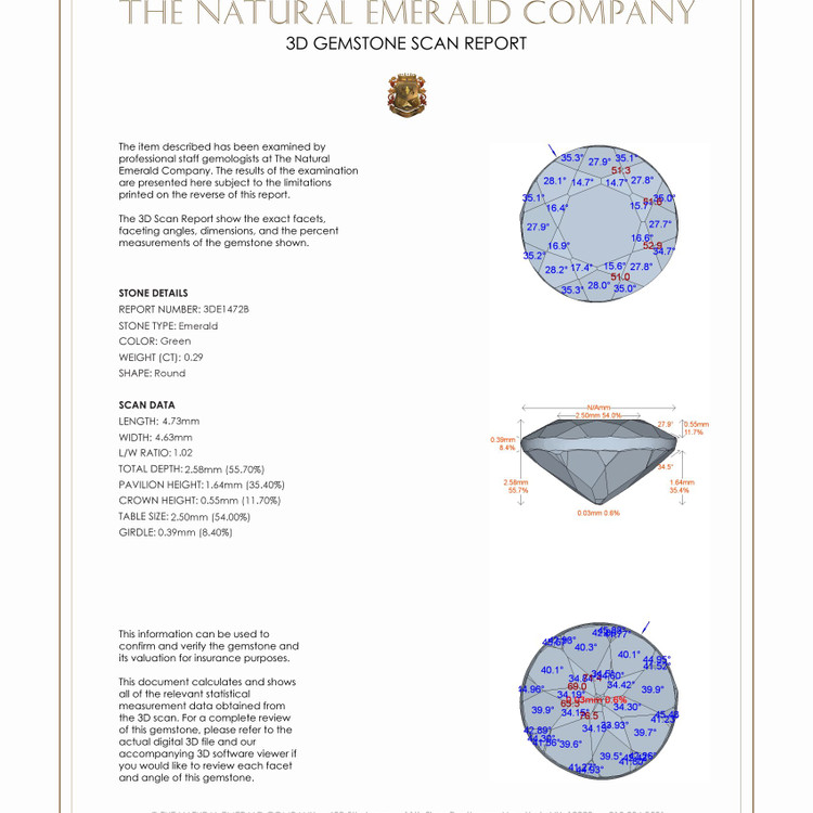 0.29 Ct. Emerald from Colombia