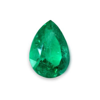 Bezel Emerald Ring 0.61 Ct., 18K Yellow Gold Combination Stone