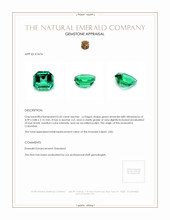 0.43 Ct. Emerald from Colombia Appraisal