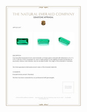 0.43 Ct. Emerald from Colombia Appraisal