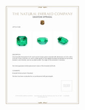 0.49 Ct. Emerald from Colombia Appraisal